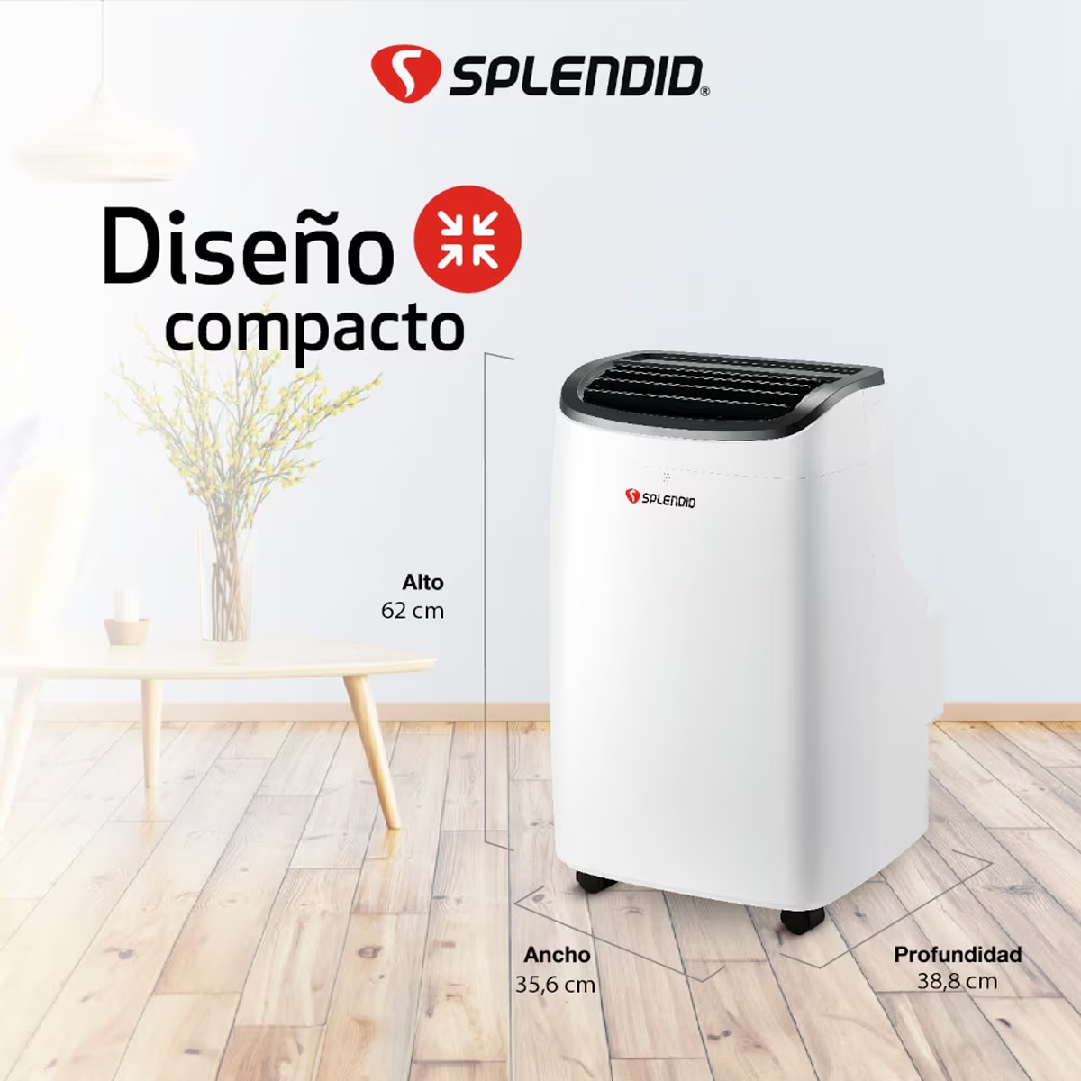 Aire acondicionado portátil 9000 BTU Frío/Calor WiFi Splendid