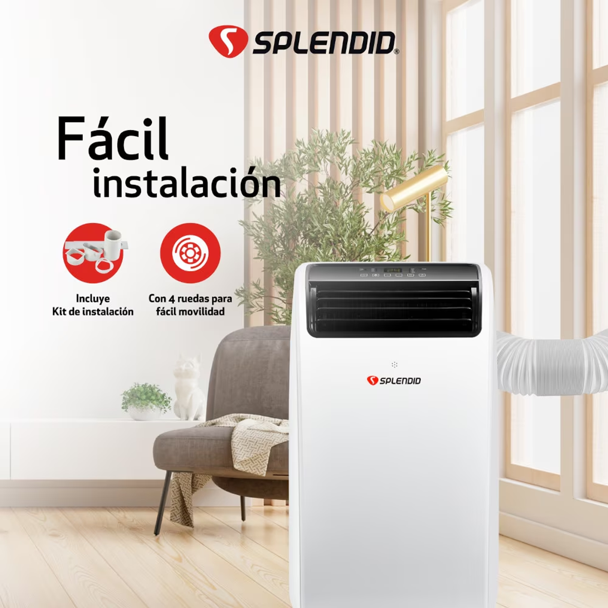 Aire acondicionado portátil 9000 BTU Frío/Calor WiFi Splendid