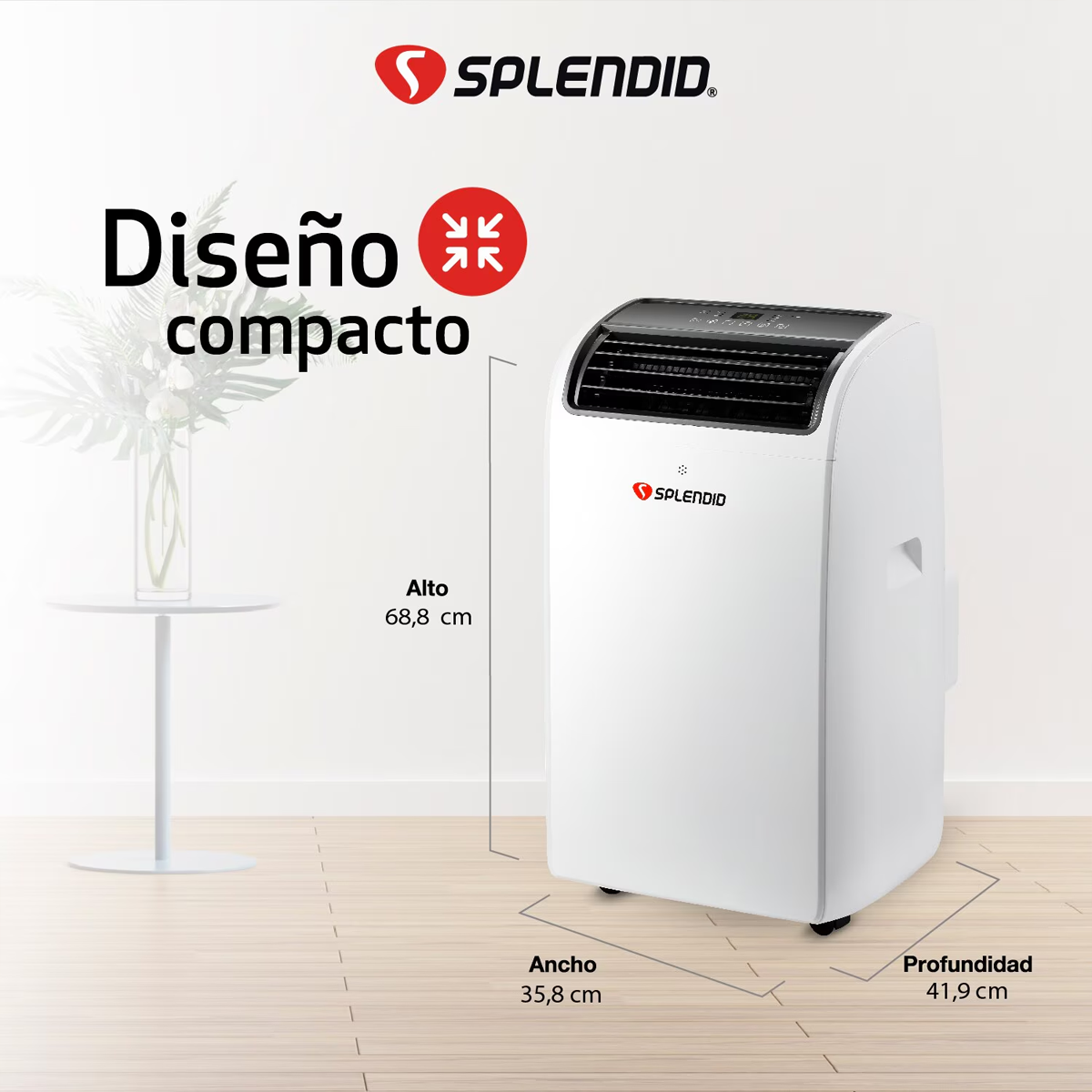 Aire acondicionado portátil 12000 BTU Frío/Calor WiFi Splendid